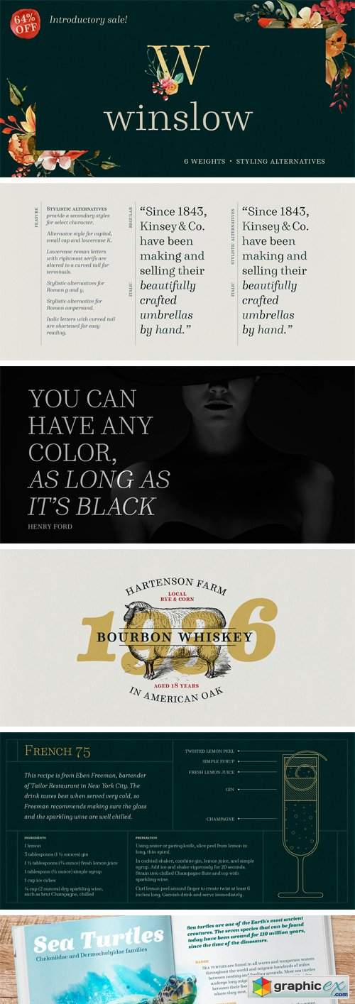Winslow Book Font Family