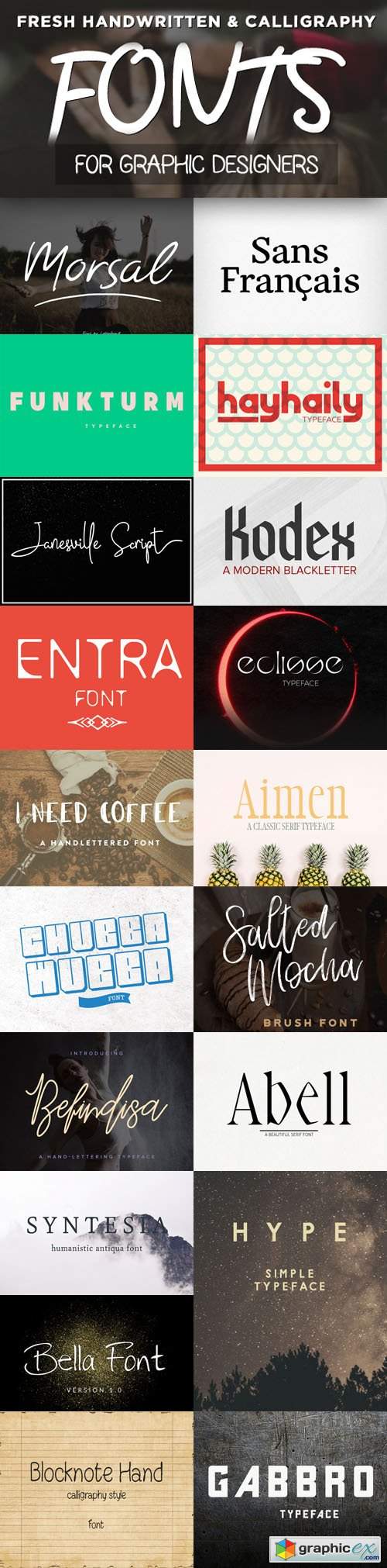 19 Fresh Fonts for Web & Graphic Designers