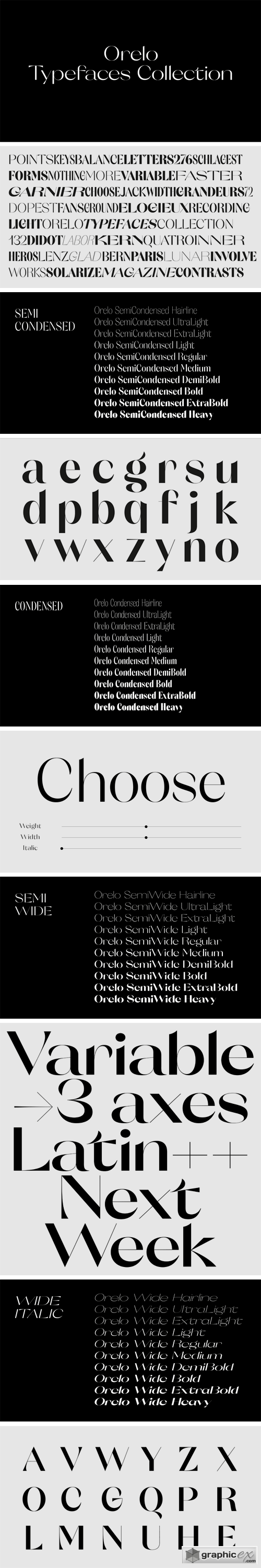 Orelo Typefaces Collection