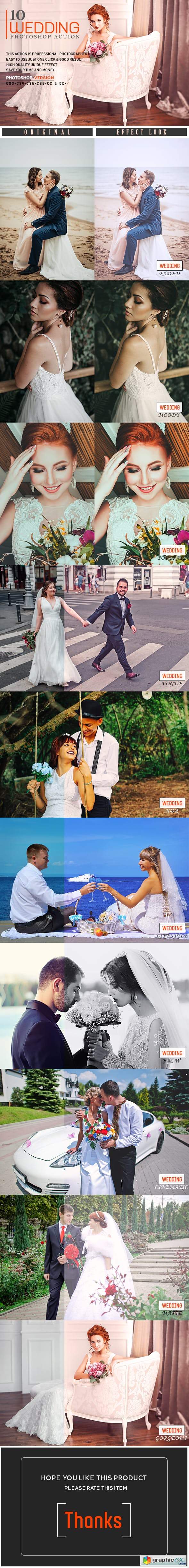 10 Wedding Photoshop Action
