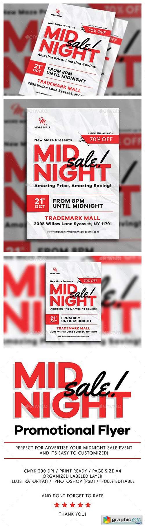 Midnight Sale Flyer 17381234