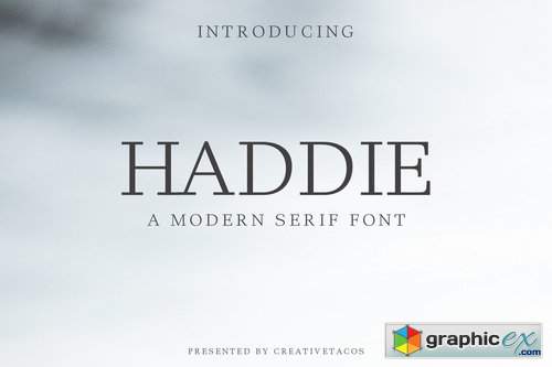 Haddie Modern Serif Font Family