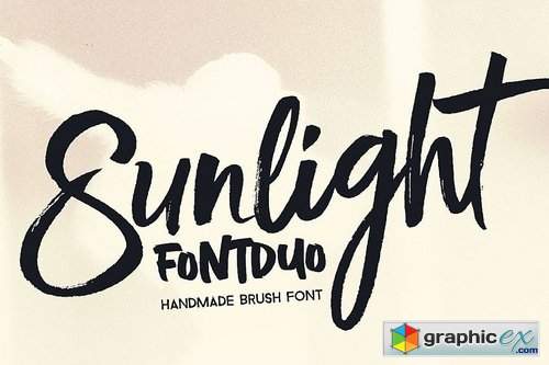 Sunlight - Brush Font Duo