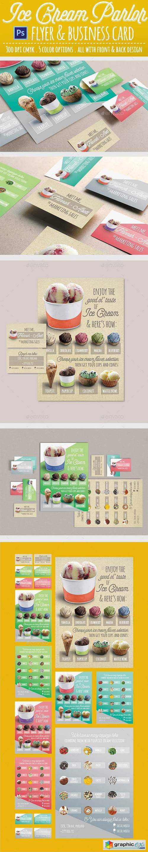 Modern Ice Cream Parlor Flyer