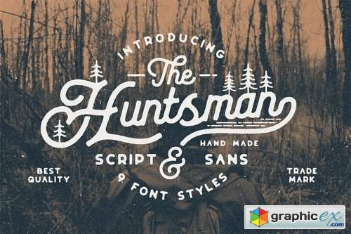The Huntsman Script & Sans Typeface