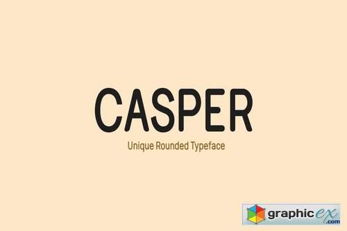 CASPER - Unique Rounded Typeface