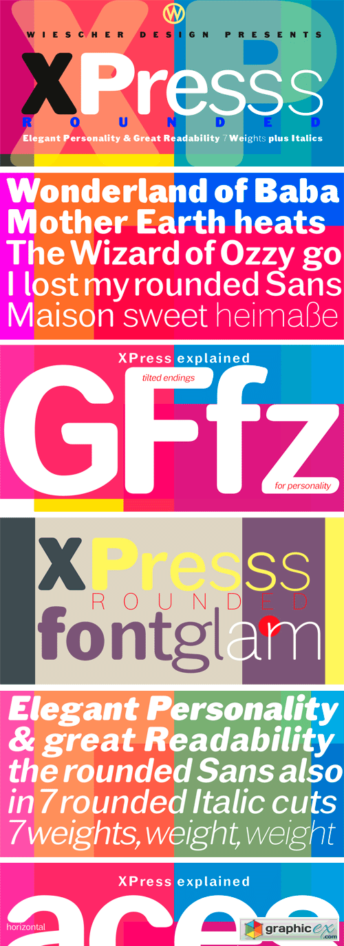 XPress Rounded Font Family