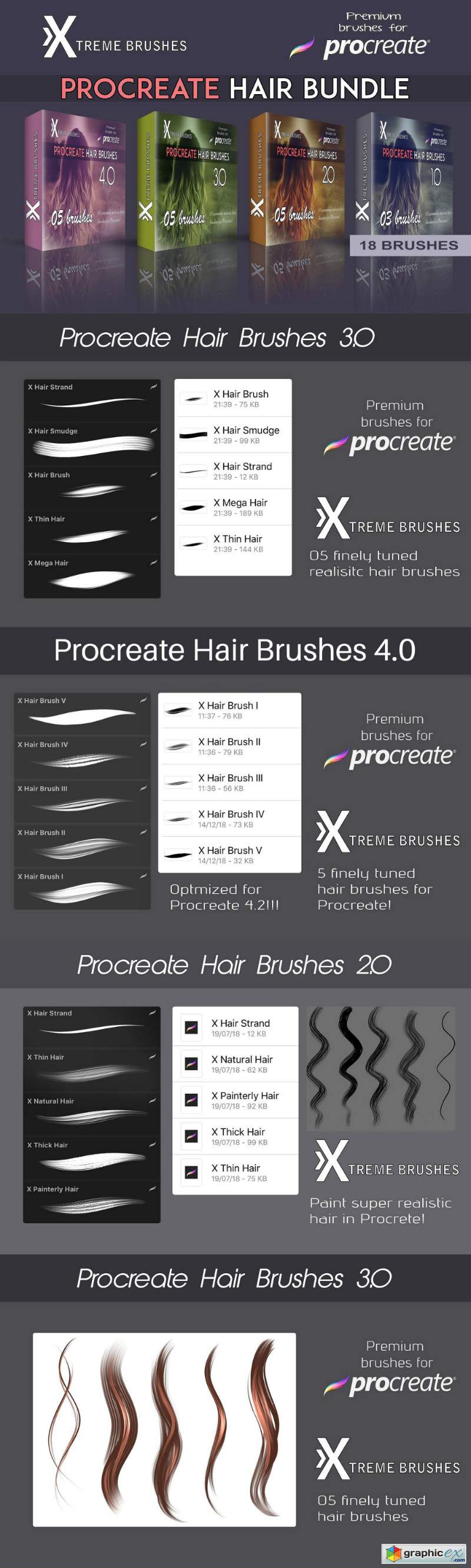 Procreate Hair Bundle
