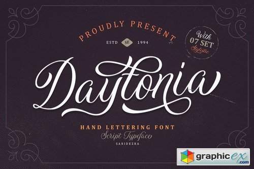 Daytonia - Hand Lettering Script