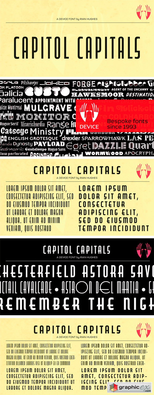 Capitol Capitals Font Family