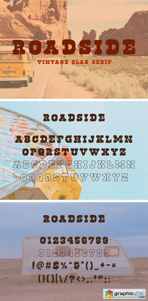 Roadside | Vintage Slab Serif