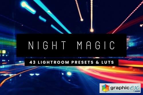 43 Night Lightroom Presets and LUTs