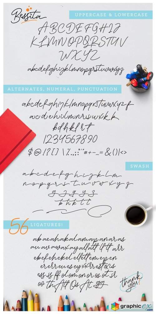 Bessita - Handwritten Font