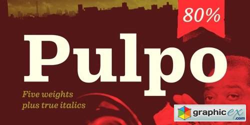 Pulpo Font Family - 10 Fonts