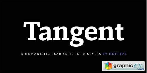 Tangent Font Family - 18 Fonts