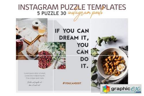 Lifestyle Instagram Puzzle Templates