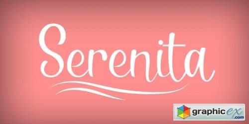 Serenita Font Family - 2 Fonts