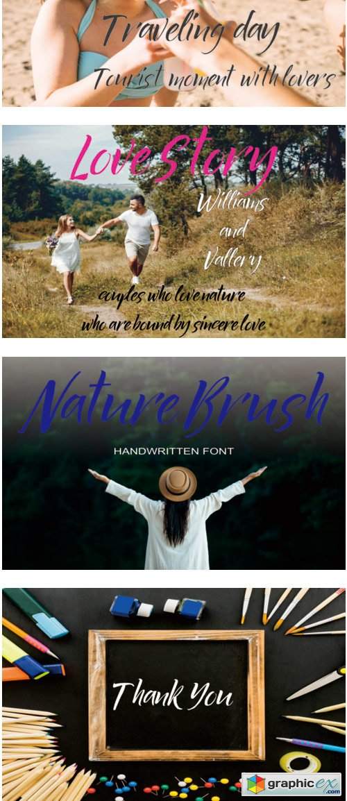 Nature Brush Font