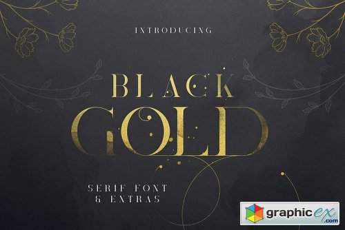 Black Gold Font Family - 2 Fonts