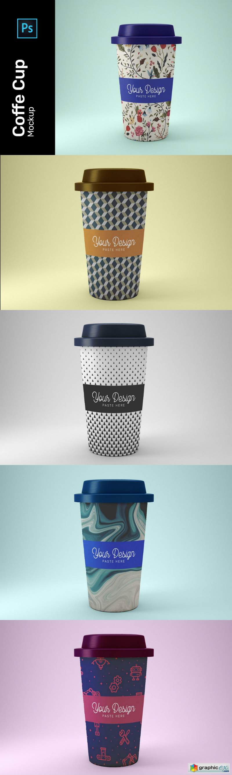 Coffe Cup Mockup PSD