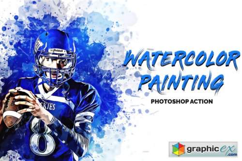 4 in 1 Watercolor Pack Photoshop Actions