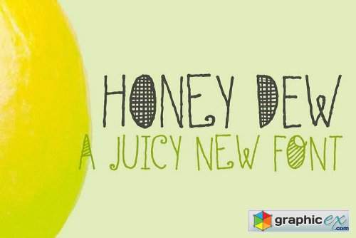 Honey Dew Font Family - 2 Fonts