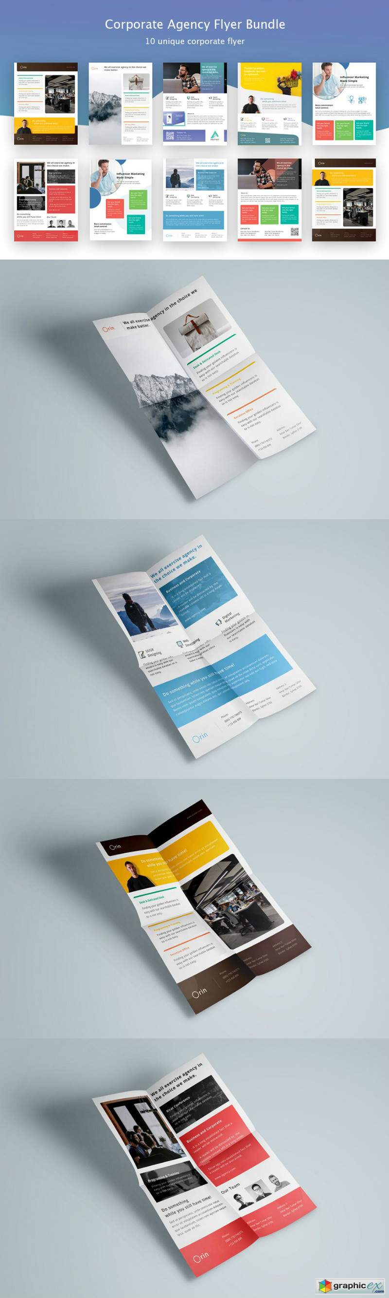 Corporate Agency Poster Flyer Bundle