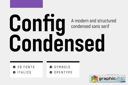 Config Condensed Font Family