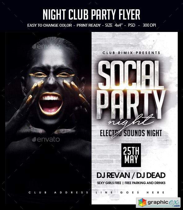 Night Club Party Flyer 23549217