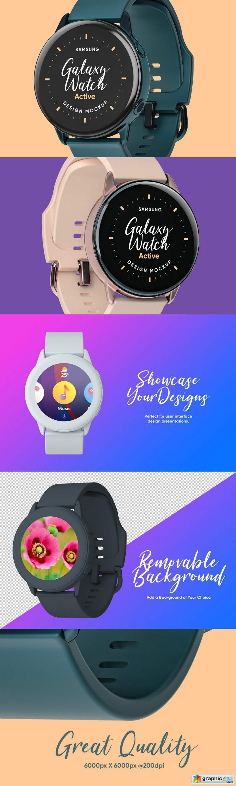 Samsung Galaxy Watch Design Mockup