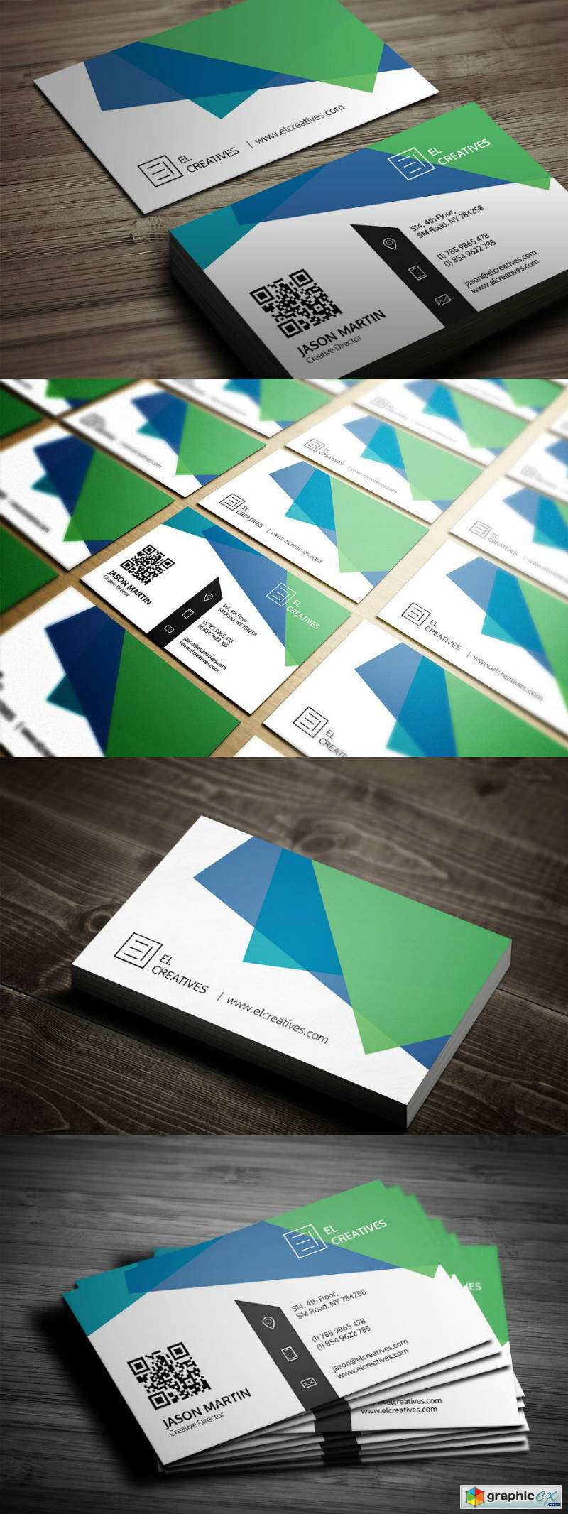 Creative Multi Color Business Card