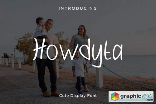 Howdyta - Cute Display Font