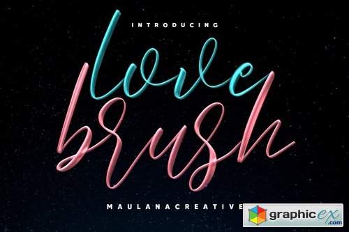 Love Brush SVG Font - Free Sans
