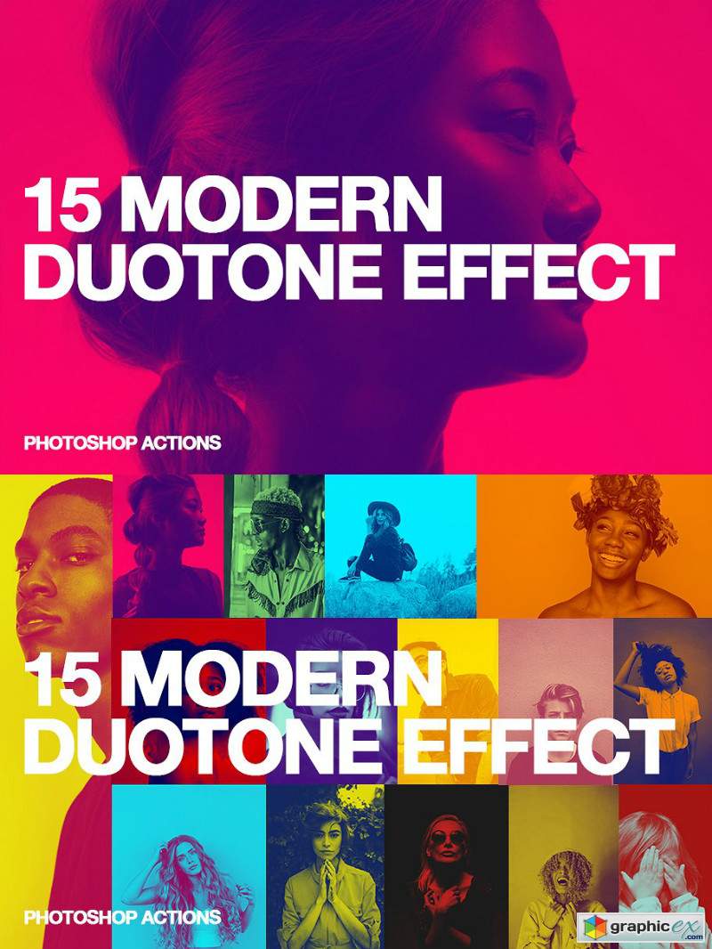 15 Modern Duotone Effect - Action