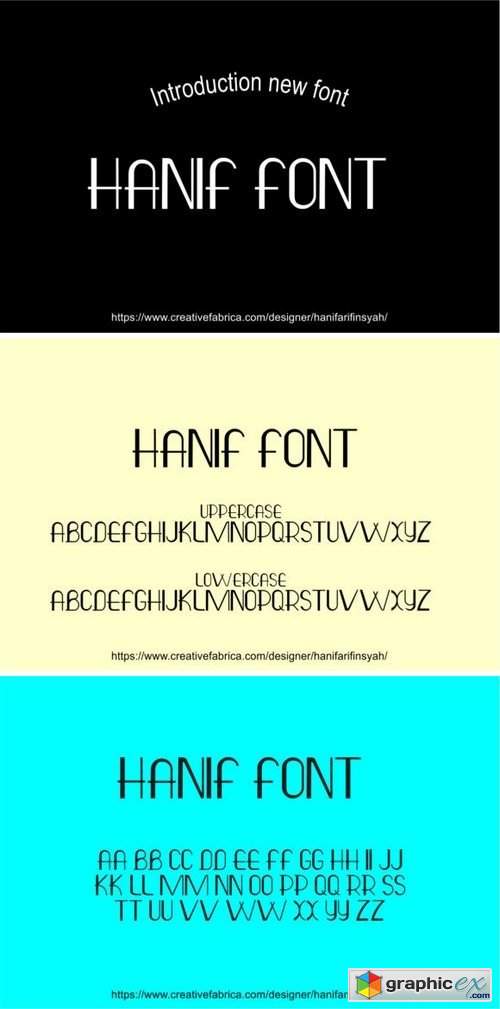 Hanif Font