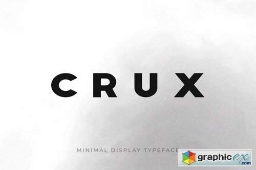 CRUX - Minimal Display Headline Logo Typeface