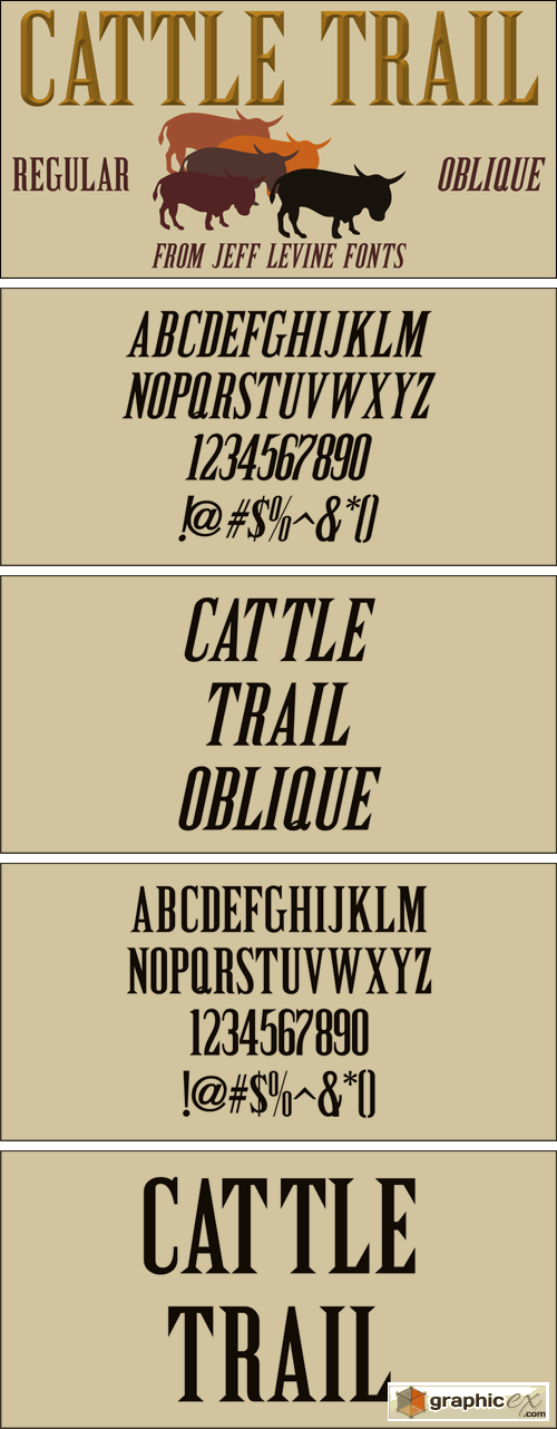 Cattle Trail JNL Font