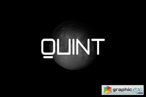 QUINT - Unique Techno New Age Display Typeface