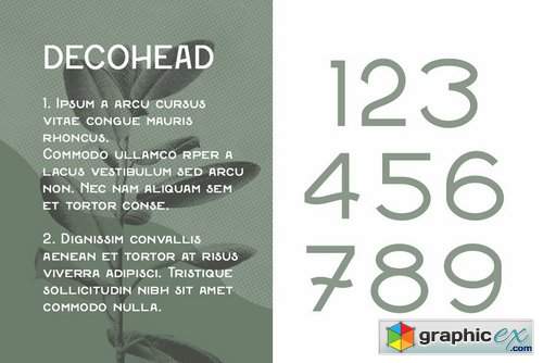 Decohead Typeface