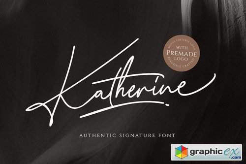 Katherine Script (+Premade Logo)
