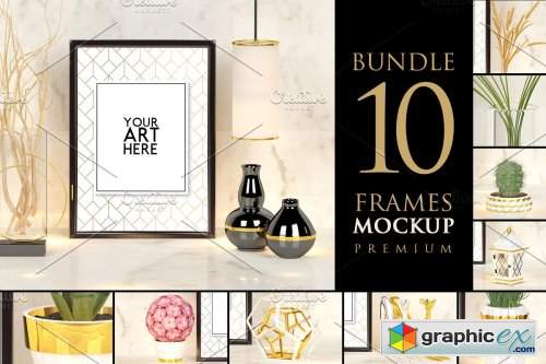 Bundle 10 frames - Mockup Premium