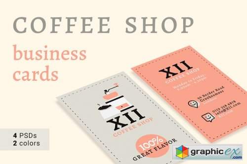 Coffee Shop Business Cards