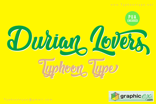 Durian Lovers Font