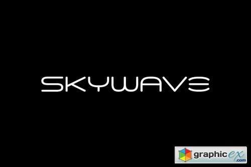 SKYWAVE - Unique & Modern Display Logo Typeface
