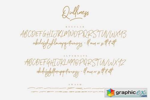 Qulliness Signature Font