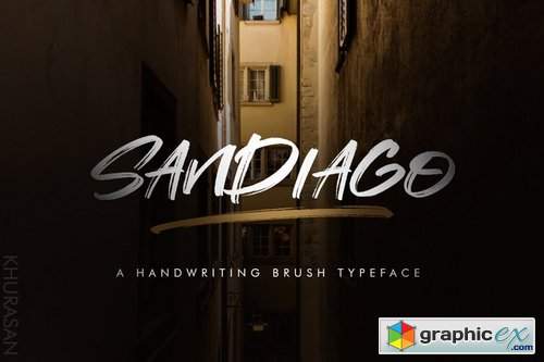 Sandiago Brush Font