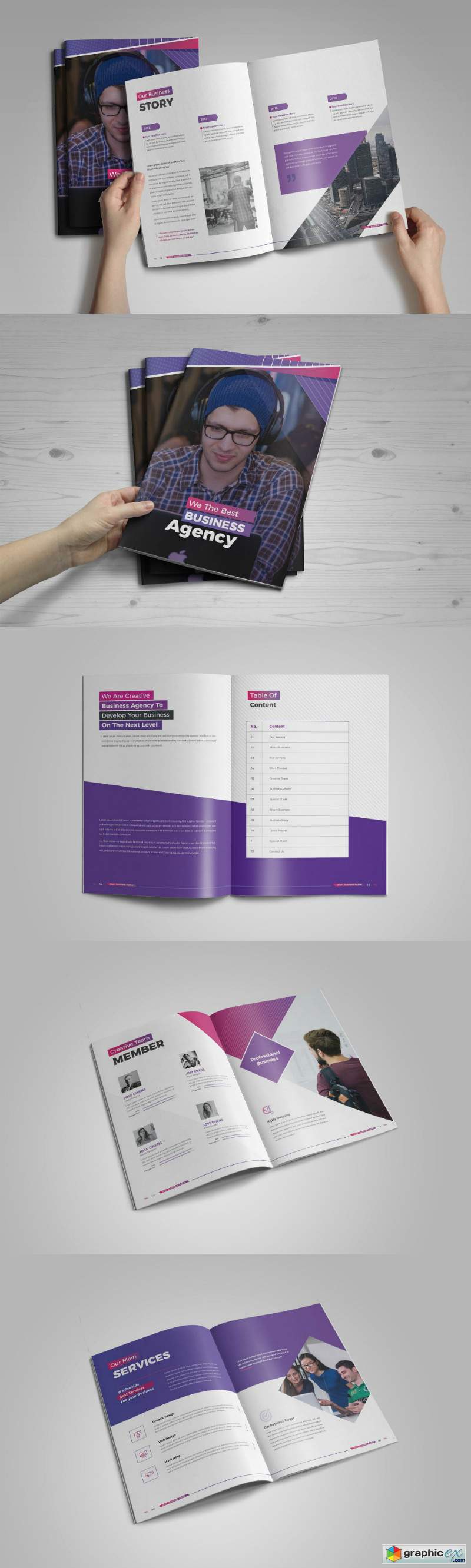 Abstract 20 Pages Business Brochure