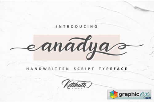 Anadya Handwritten Script