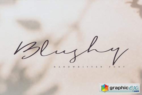 Blushy Font