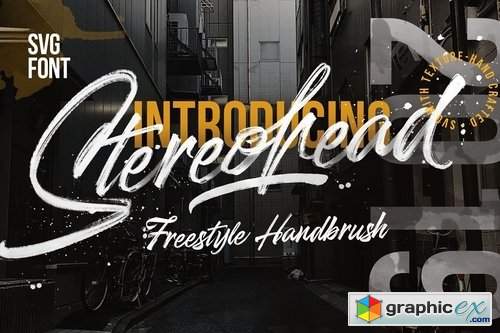 Stereohead Brush Font SVG